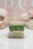 Lime Green Beaded Bracelet