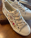 Sadie Sun Cream Embroidered Shoe