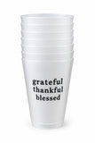 Grateful-Thankful-Blessed Frosted Cups