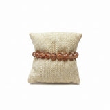 Orange Crackle Beaded Bracelet