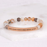 KIND HEART - FIERCE MIND - BRAVE SPIRIT - Bracelet
