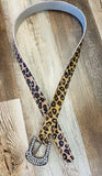 Leather Leopard Brown Belt