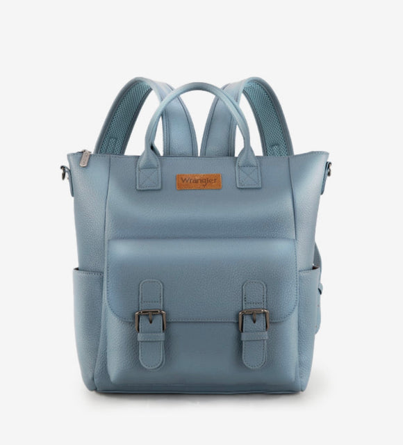 Wrangler Convertible Grain Blue Backpack.