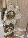 Daisy Beige Lace Top