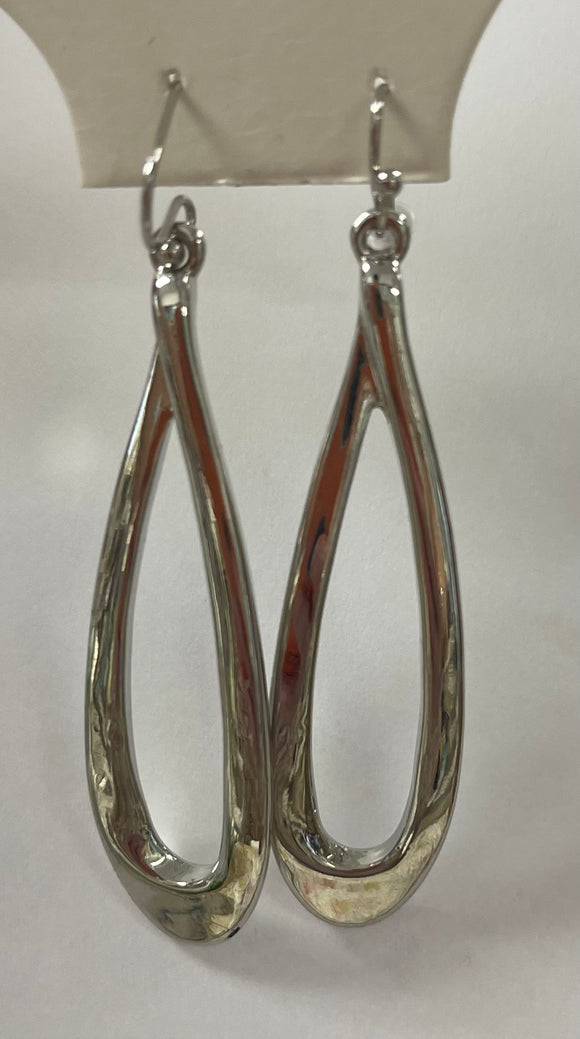 Tear Drop Sliver Earrings