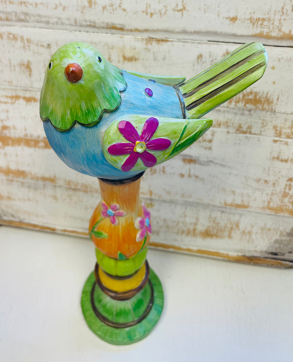 Hand Painted Wooden Bird
