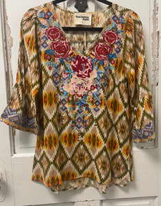 Savanna Jane Olive Marigold Top