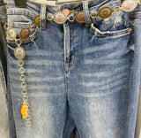 Concho Mixed Metals Chain Belt.