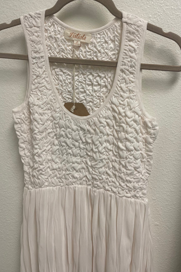 Cream Flowy Dress