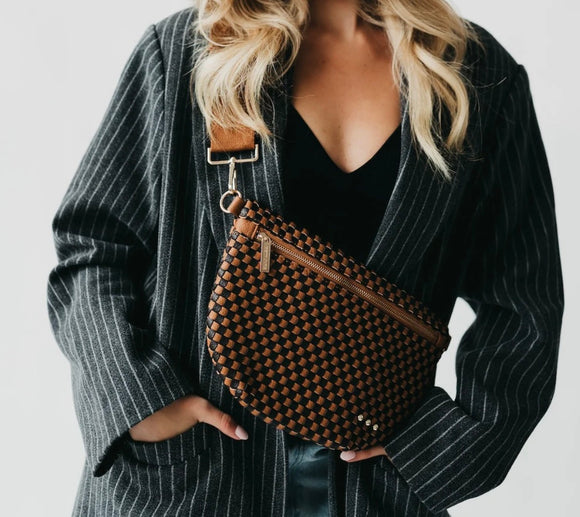 Westlyn Woven Bum Bag Coffee