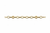 Oval Gold Chain Bracelet