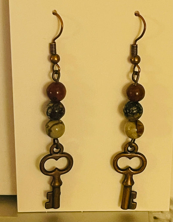 Key Dangle Earrings