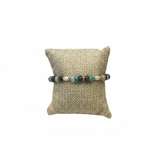 Multicolor Beaded Bracelet With Gold