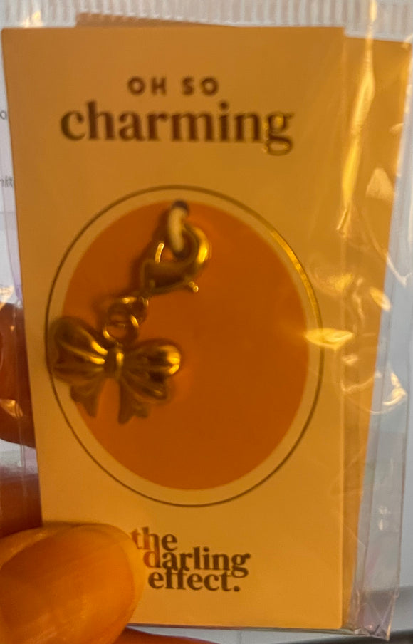 Gold Small Bow Charm