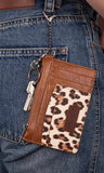 Wrangler Leopard Print Card Holder