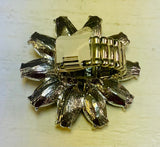 Stretch Black Floral Ring