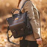 Wrangler Convertible Grain Black Backpack