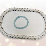Sparkly Icy Blue Beaded Bracelet