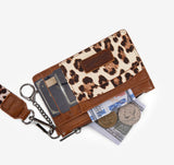 Wrangler Leopard Print Card Holder