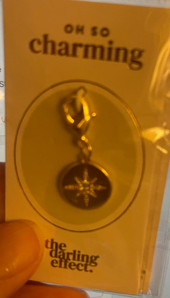 Gold Compass Charm