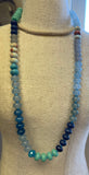 Teal Blue Candy Necklace