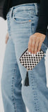Wynona Woven Wallet Black & White