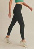 Aligned Performance Black High-Rise Leggings