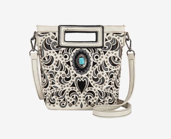 Montana West Cut-Out Embroidered Crossbody Bag