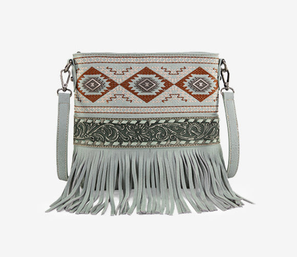 Montana West Tooled Fringe Concealed Carry Crossbody