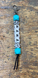 Mama Key Chain Black & White