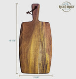 Acacia Wood Charcuterie Serving Paddle Board