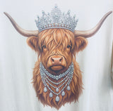 Highland Cow Crown Naurtal Tee Shirt