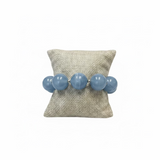 Big Beaded Blue Lace Agate Bracelet