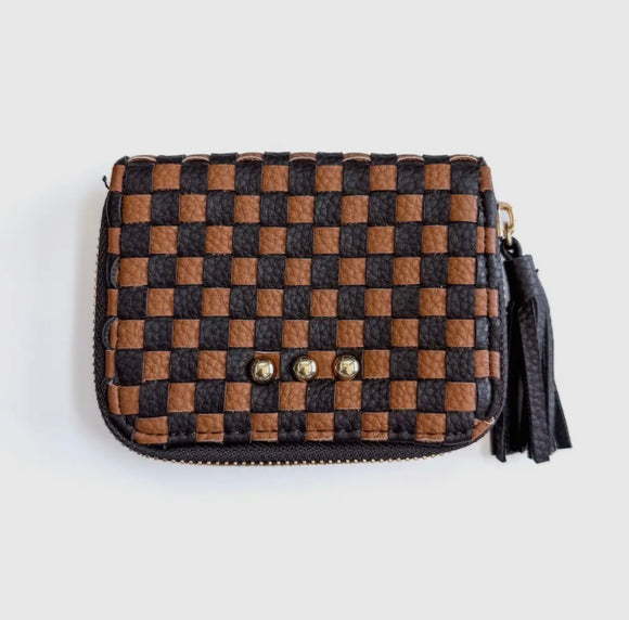 Wynona Woven Wallet Coffee