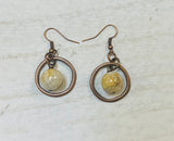 Circle Brass Earrings