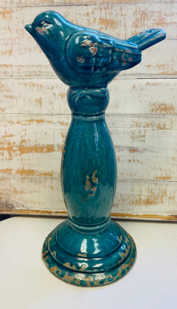 Ceramic Teal Bird