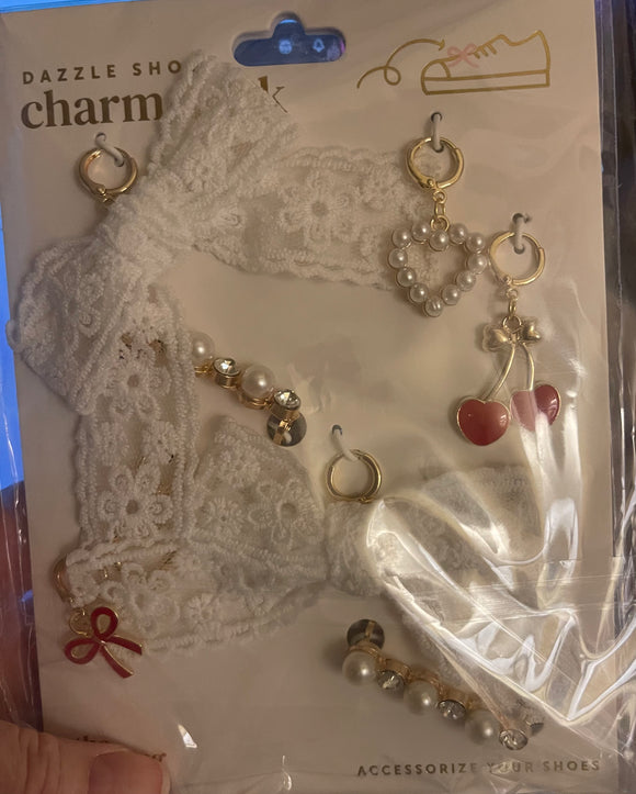 Cherry Twist Dazzle Shoe Charm Pack