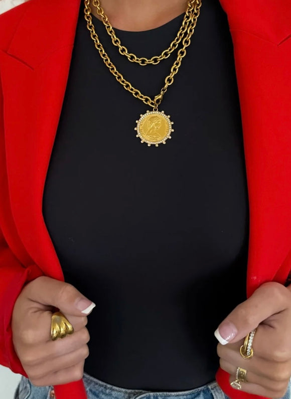 XL Coin Gold Necklace
