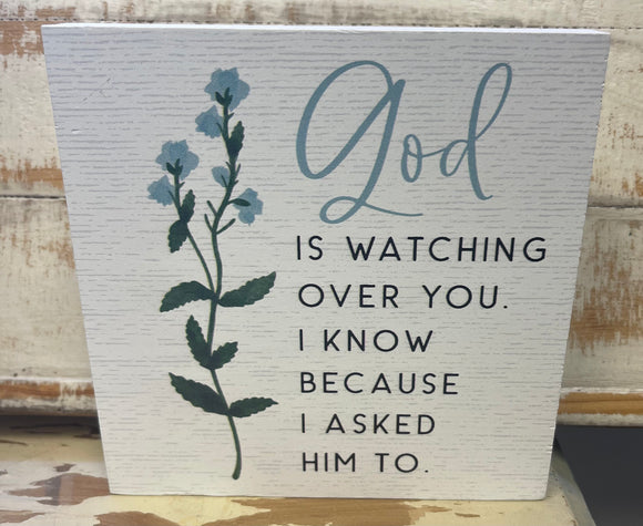 God Is Watching Over You - Sign