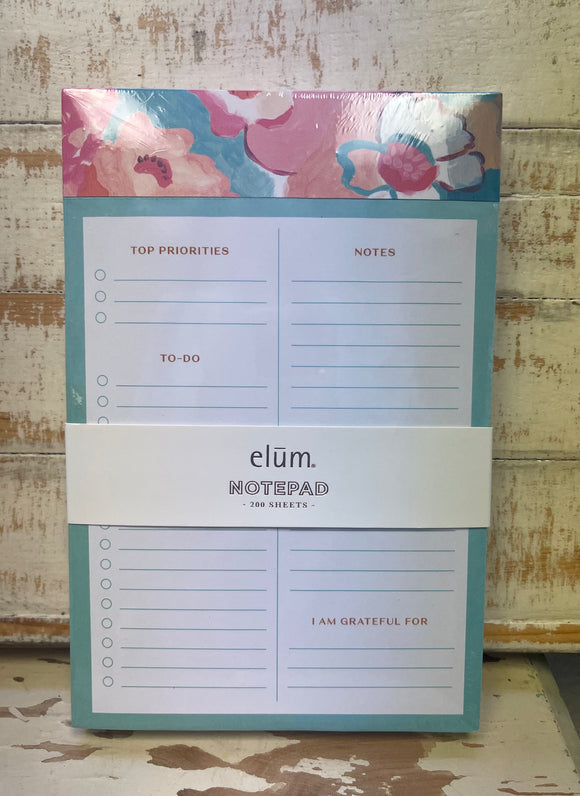 Floral Note Pad