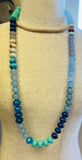 Teal Blue Candy Necklace