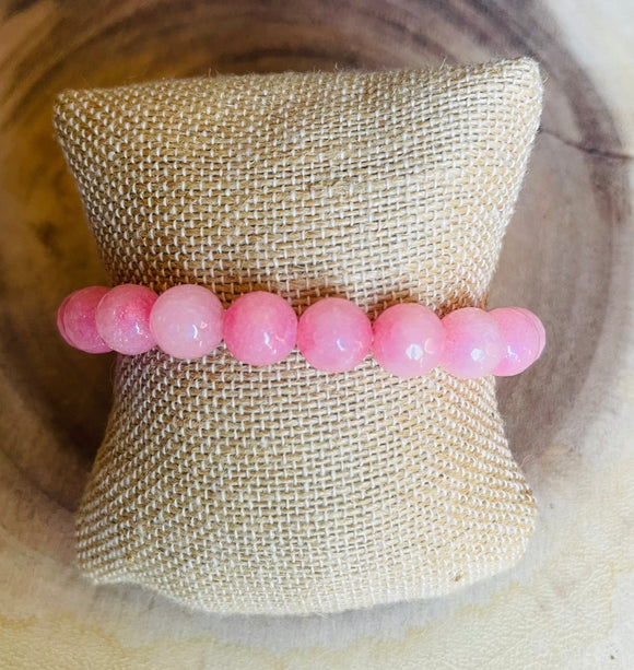 Glass Soft Pink Bracelet