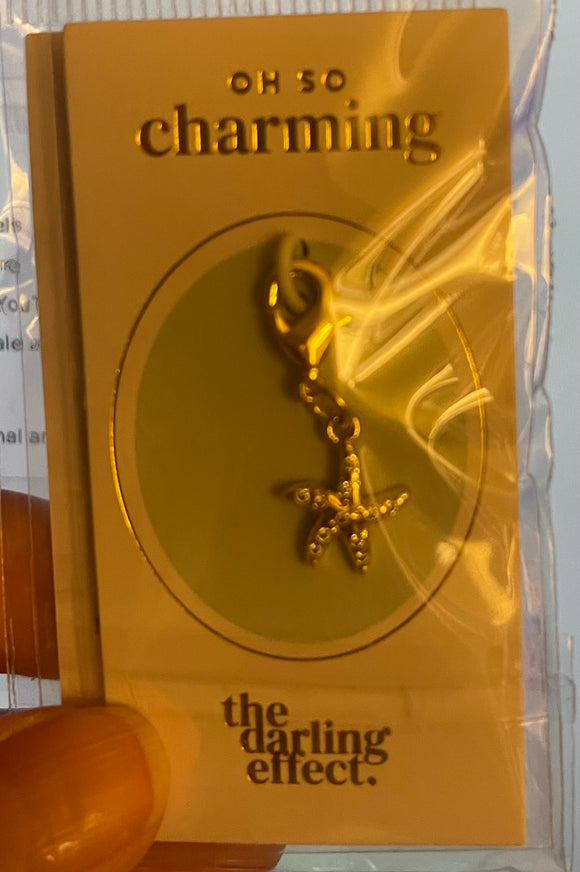 Gold Star Fish Charm