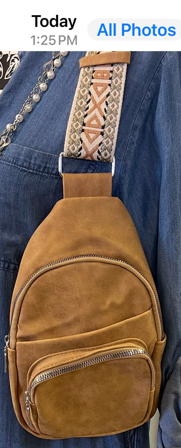 Cross Body Tan Purse