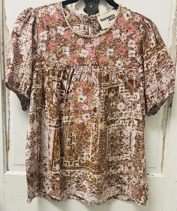 Savanna Jane Short  Sleeve Top