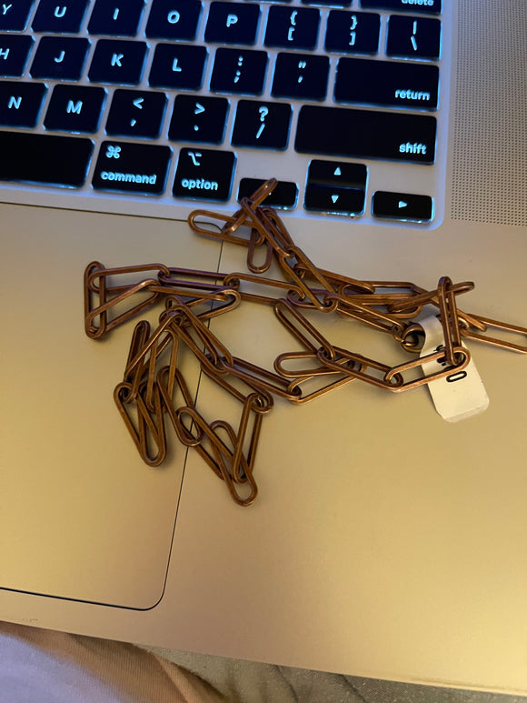 Big Chain Copper Necklace