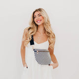 Woven White & Black Bum Bag!