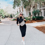 Woven White & Black Bum Bag!