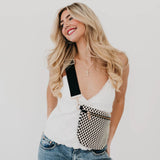 Woven White & Black Bum Bag!