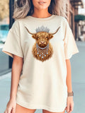 Highland Cow Crown Naurtal Tee Shirt